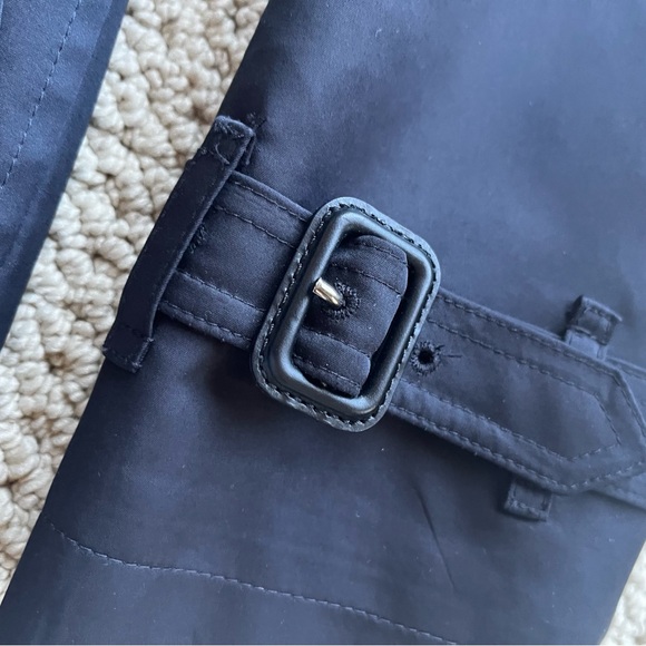 Burberry brit double breasted trench coat 8 mid length - Picture 5 of 14